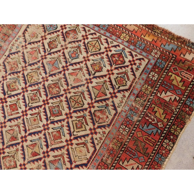 Antique Caucasian Rug. 3'x5' For Sale - Image 11 of 18