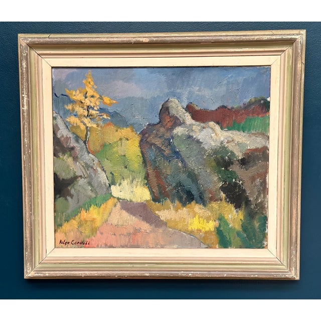 Helge Cardell, Autumn Motif, 1950s, Oil on Canvas For Sale - Image 18 of 18