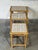Mid 20th Century Oak Ceramic Tile-Top Nesting Tables Set of 3 Floral Spindle Legs Traditional Vintage For Sale - Image 5 of 11