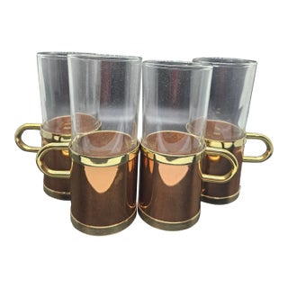 Set of Four Vintage Beucler Irish Coffee Mugs For Sale