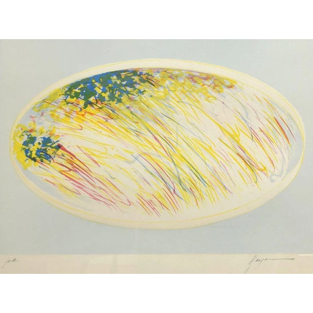 Abstract Composition - Original Lithograph by Danilo Bergamo - 1970s 1970s For Sale - Image 3 of 3