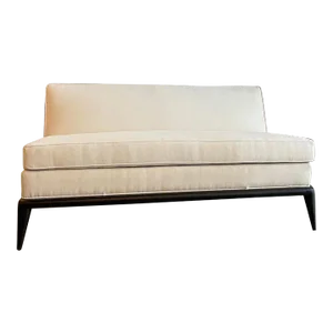 Mid-Century Modern Slipper Loveseat by t.h. Robsjohn-Gibbings