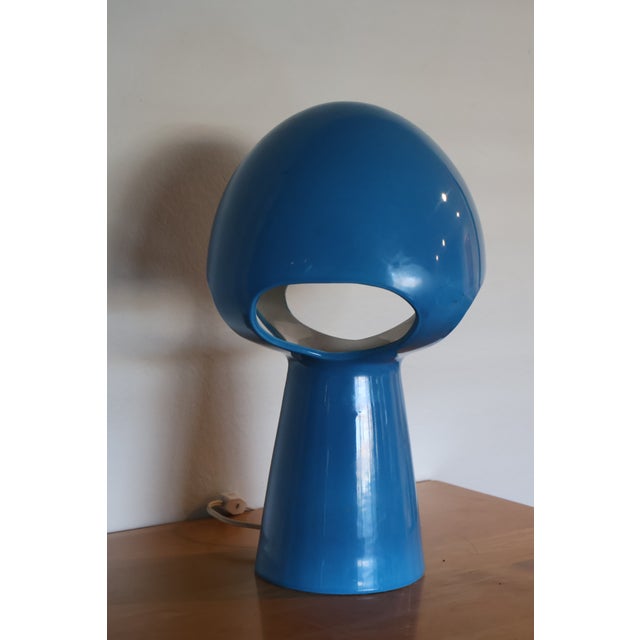Space Age Ceramic Mushroom Lamp, 1970s For Sale - Image 11 of 16