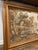 Stunning antique Italian tapestry featuring a detailed pastoral landscape scene with figures, trees, and water. Dating...