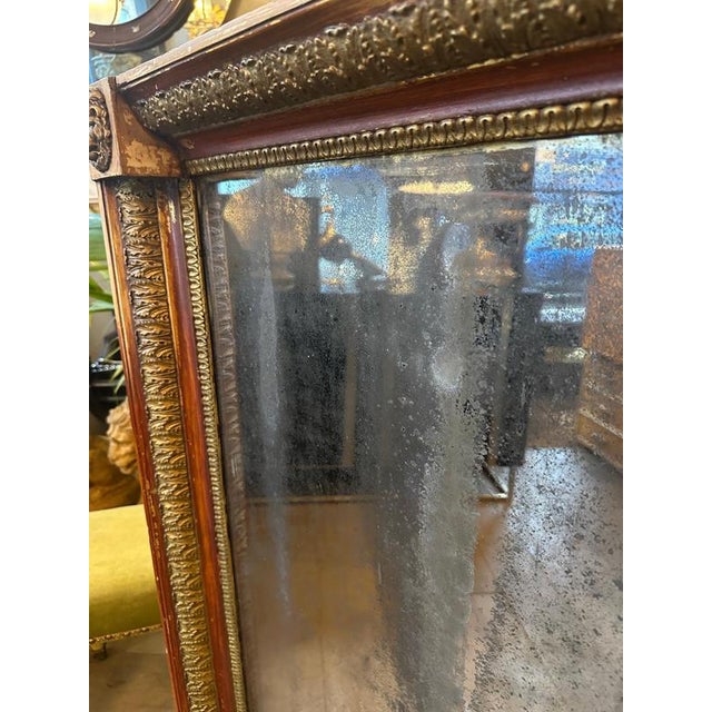 Italian Empire Gilt Pier Mirror, 1880 For Sale - Image 6 of 12