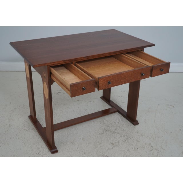 Mission Stickley Mission Oak Harvey Ellis Writing Desk For Sale - Image 3 of 18