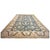 Vintage Egyptian Sultanabad Wool 13x21 Blue, Ivory, & Orange Handmade Area Rug #1143944