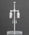 Modern Modern Clear Acrylic and Chrome Table Lamps, Pair For Sale - Image 3 of 6