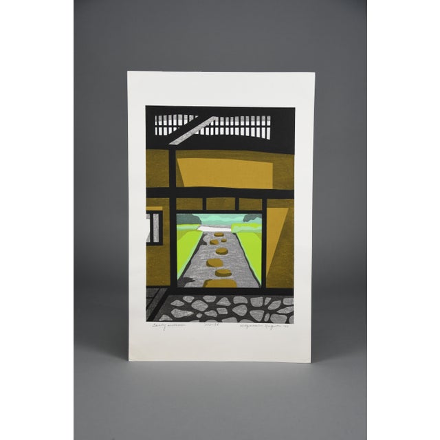 1970s Kiyoshi Nagai, Early Summer, 1971, Woodblock Print For Sale - Image 5 of 12