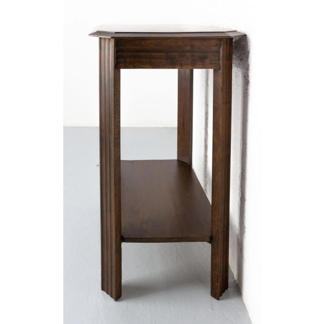 Art Deco French Poplar Nightstand, 1930s For Sale - Image 4 of 10