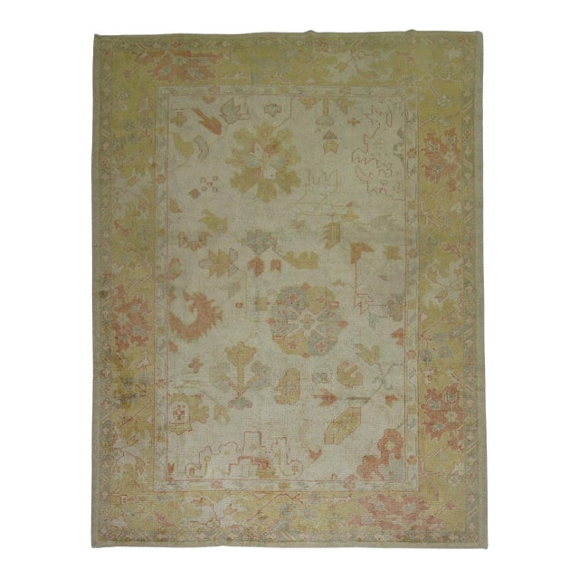 Vintage Inspired Angora Oushak - 6'3" x 8'6" For Sale