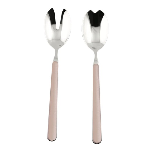 Mepra Fantasia 2-Piece Salad Servers Set, Pale Rose For Sale