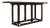 Rattan and Oak Convertible Console Dining Table from McGuire, 1970s For Sale