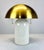Modernist Mushroom “Gaia” Brass and Ceramic 2-Light Table Lamp by Mitzi/Hudson Valley Lighting For Sale - Image 10 of 10