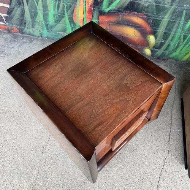 Pair of James Mont Style Nightstands Mid Century Modern For Sale - Image 10 of 12