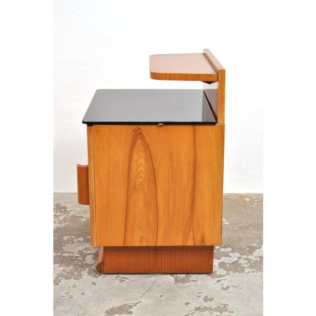 Art Deco Bedside Tables by Jindřich Halabala, 1940s, Set of 2 For Sale - Image 9 of 14