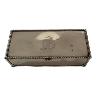 Silverplate Tabletop Box For Sale