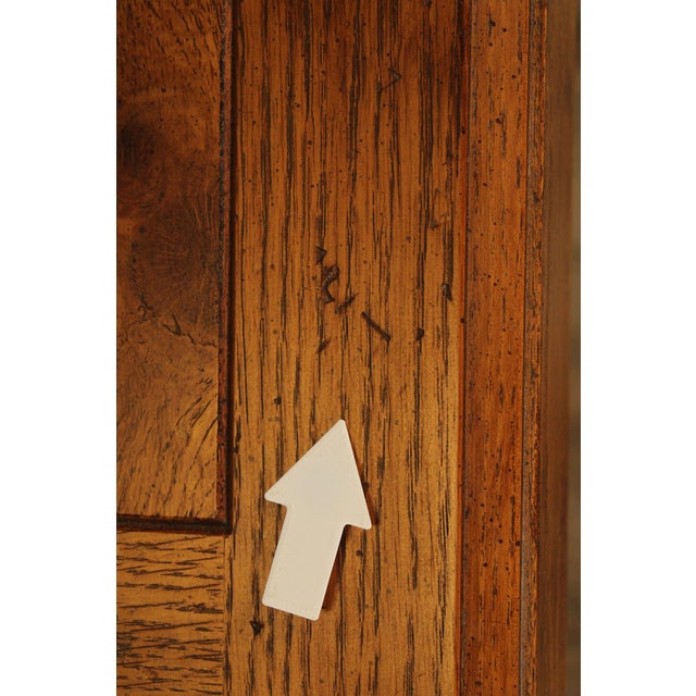 Henredon Artefacts Campaign Style Oak Console Table For Sale - Image 18 of 18