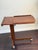 1970s Scandinavian Modern Danish Modern Rosewood Rolling Tray Table Adjustable MCM Laptop Side Table For Sale - Image 10 of 10