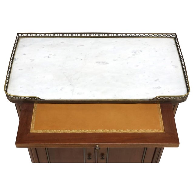 Mid 19th Century Mid 19th Century Louis XVI Style Mahogany Side Cabinet For Sale - Image 5 of 5