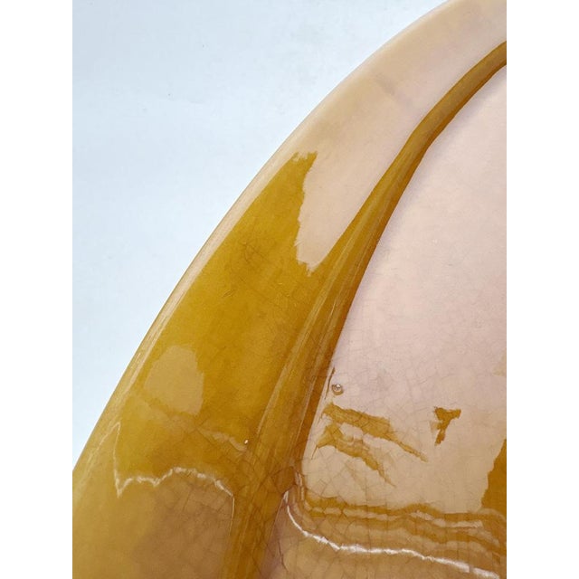 Brown Oval Ceramic Dish, France, 1970s For Sale - Image 6 of 14