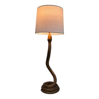 Brett Beldock for Cb2 Snake Bronze Table Lamp For Sale