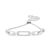 Delicately crafted from high-quality .925 sterling silver, this exquisite bracelet embodies modern sophistication...