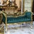 Baroque Style Green Velvet Settee Tufted For Sale - Image 10 of 14