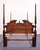 Wood Kincaid Furniture Traditional Style General William Lenoir Queen Size Four Poster Bed Limited Edition A6917 For Sale - Image 7 of 10