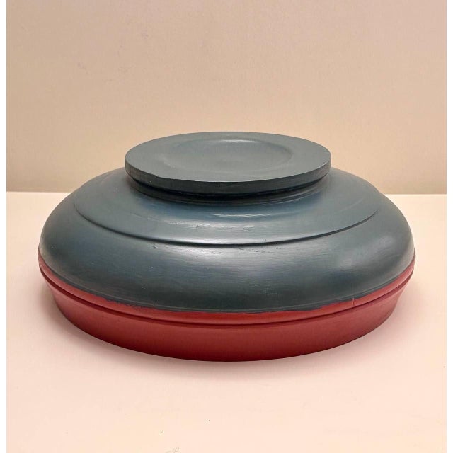 Large Vintage Norwegian Rosemaling Hand-Painted Wooden Bowl, 15" For Sale - Image 9 of 10