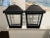 Chinoiserie Vintage Pagoda Style Black Tole Display Diorama Lanterns a Pair For Sale - Image 3 of 11