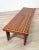 1960s Brown Saltman Expandable Slat Bench by John Keal For Sale - Image 5 of 7
