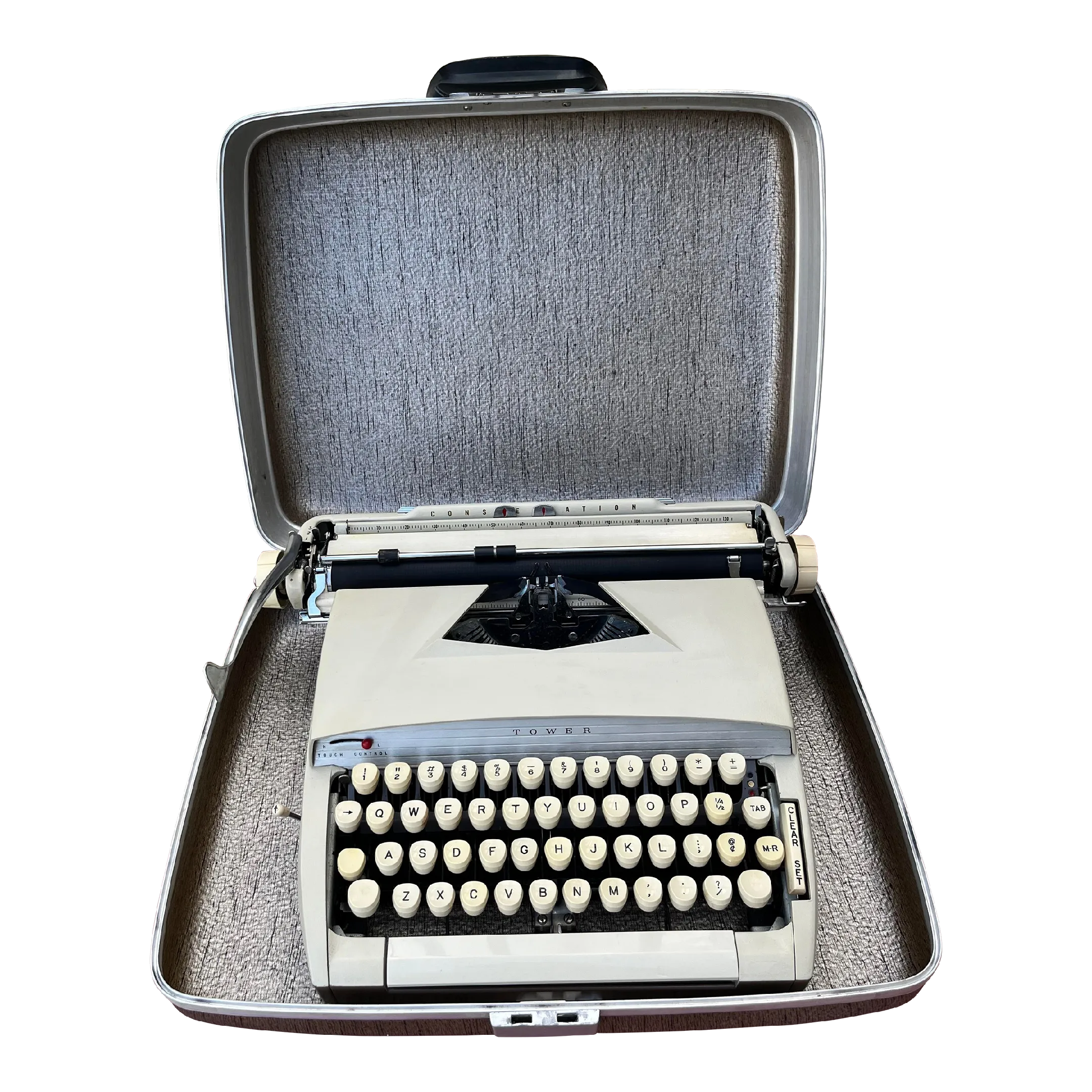 Sears Tower Constellation Portable Typewriter W/Metal Case