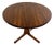 Gudme Danish Small Round Rosewood Dining Table With Leaf For Sale
