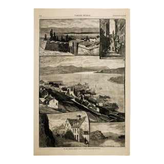 1879 American Weekly Periodical by Harper's Magazine, in and Around Quebec For Sale