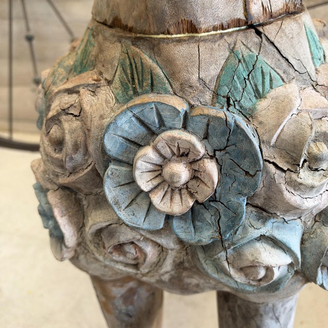 Continental Decorative Carousel Horse Hand Carved Circa 1900 55" Tall For Sale - Image 4 of 17