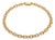 10k Yellow Gold 7 5/8 CTW Natural Diamond Designer Link Necklace, 24 In. For Sale