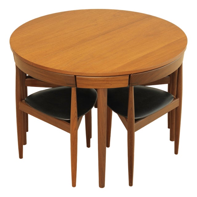 1970s Roundette Dining Table and Chairs by Hans Olsen for Frem Rojle For Sale