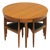 1970s Roundette Dining Table and Chairs by Hans Olsen for Frem Rojle For Sale