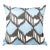 Blue Geometric Ikat Pillow Cover For Sale