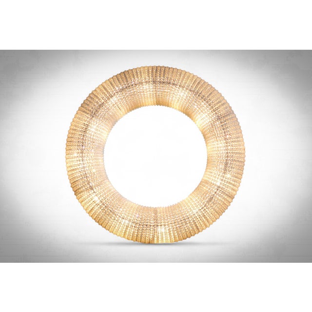 Illuminated Saturn Mirror in Crystal Glass by Timothy Oulton, 2010s For Sale - Image 15 of 15