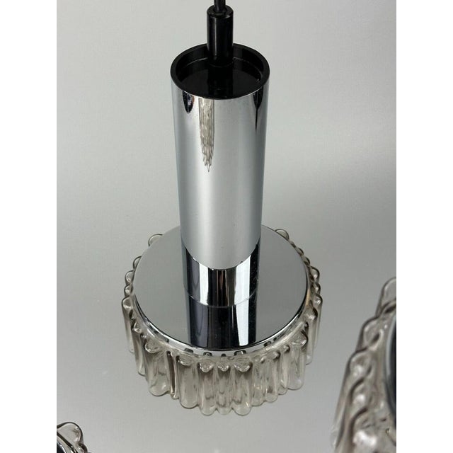 Flame Cascade Lamp in Chrome Glass by Staff Leuchten, Germany, 1970s For Sale - Image 14 of 18
