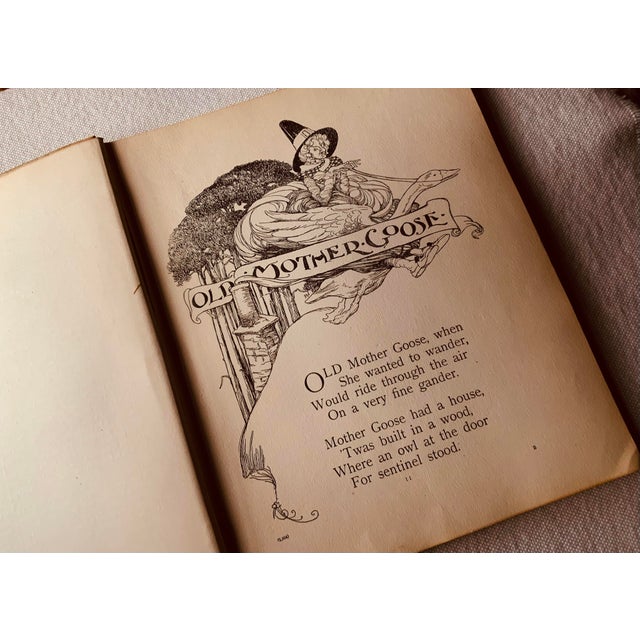 Antique the Old Mother Goose Nursery Rhyme Book For Sale - Image 4 of 16