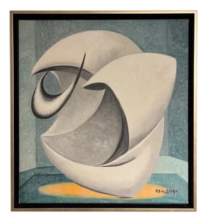 Abstract Oil on Canvas, 1967, Oil on Canvas & Wood, Framed