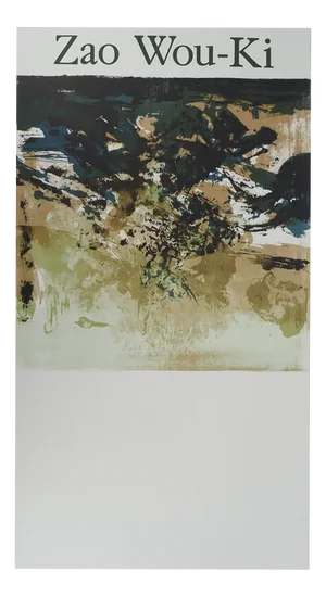 Zao Wou-Ki, Abstract Landscape, Lithograph