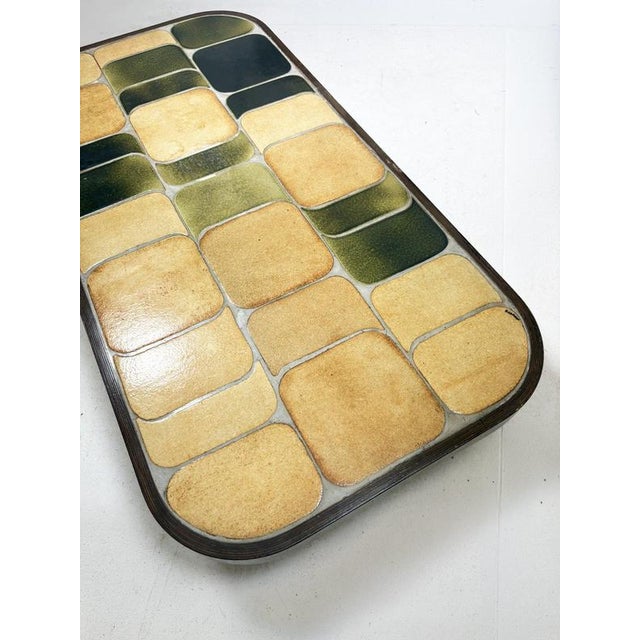 Large Shogun Coffee Table in Ceramic and Wood attributed to Roger Capron, France, 1960s For Sale - Image 9 of 15