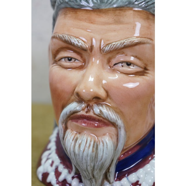 Royal Doulton Royal Doulton Chinese Mikado Chinese Emperor Scholar Toby Character Jug For Sale - Image 4 of 10