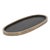 Oval Tray in Black Oak With Bronze Patina Brass by Kifu Paris For Sale