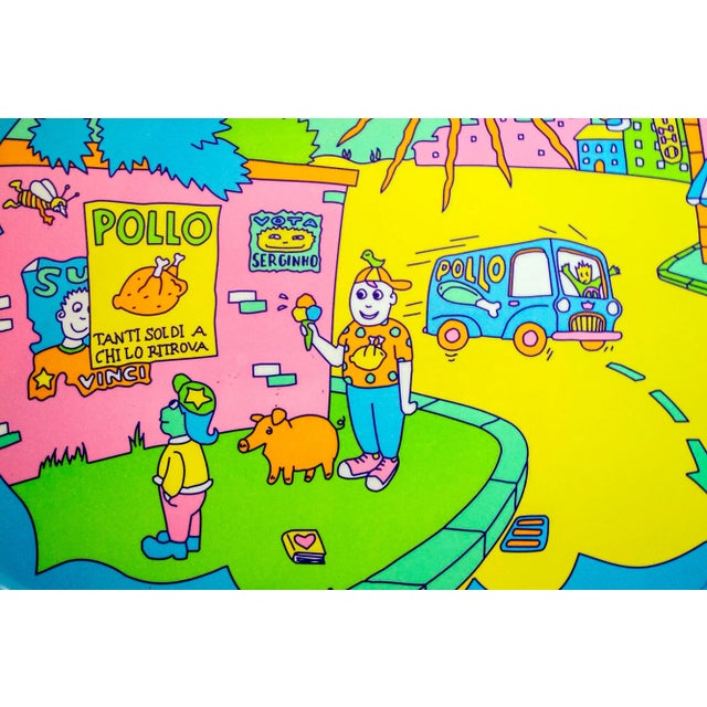 Melamine tray. Artist Sergio Cascavilla Producer Alessi 1997 This piece has an attribution mark, I am sure that it is...