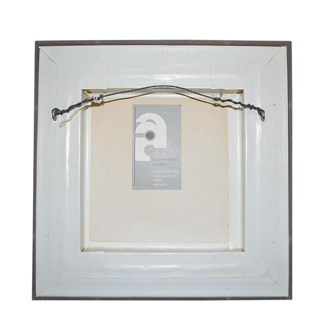 Mid 19th Century Pair Framed Chinese Qing Dynasty Silk Court Embroidery Textile Panels For Sale - Image 9 of 9